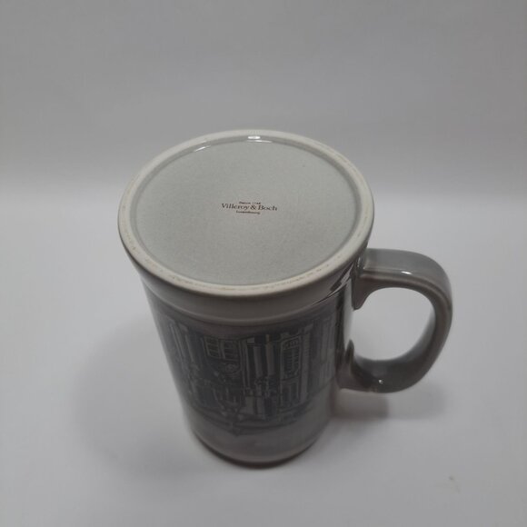 Vintage Villeroy & Boch Mettlach Saar Gray Beer Stein Mug Barware - Picture 13 of 15